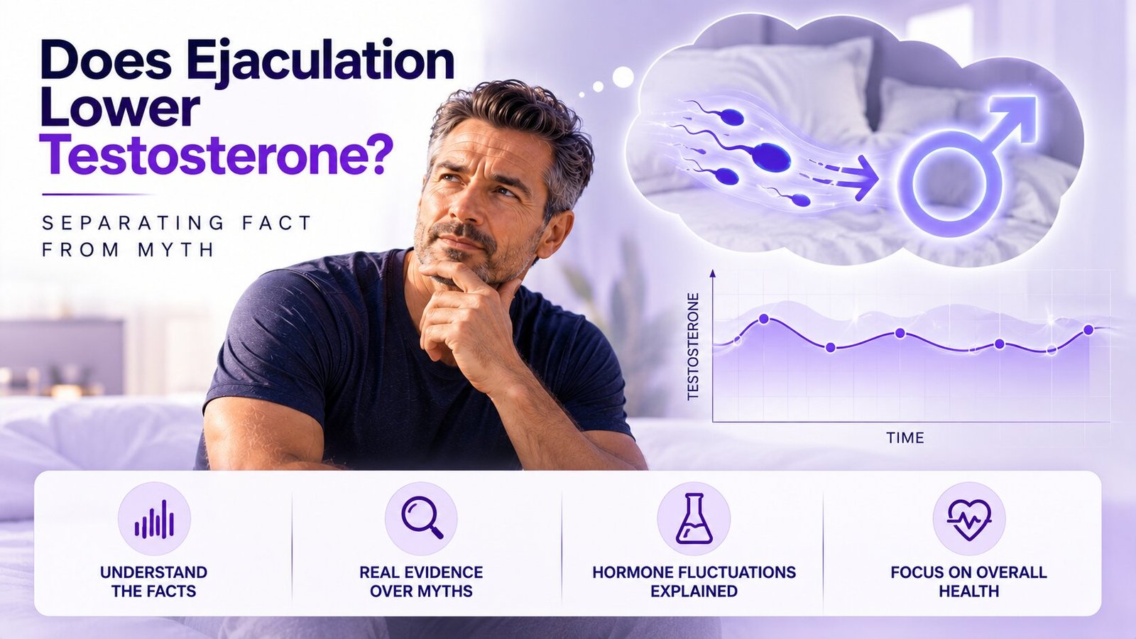 Illustration of male endocrine system, hypothalamic-pituitary-gonadal axis, and testosterone hormone regulation