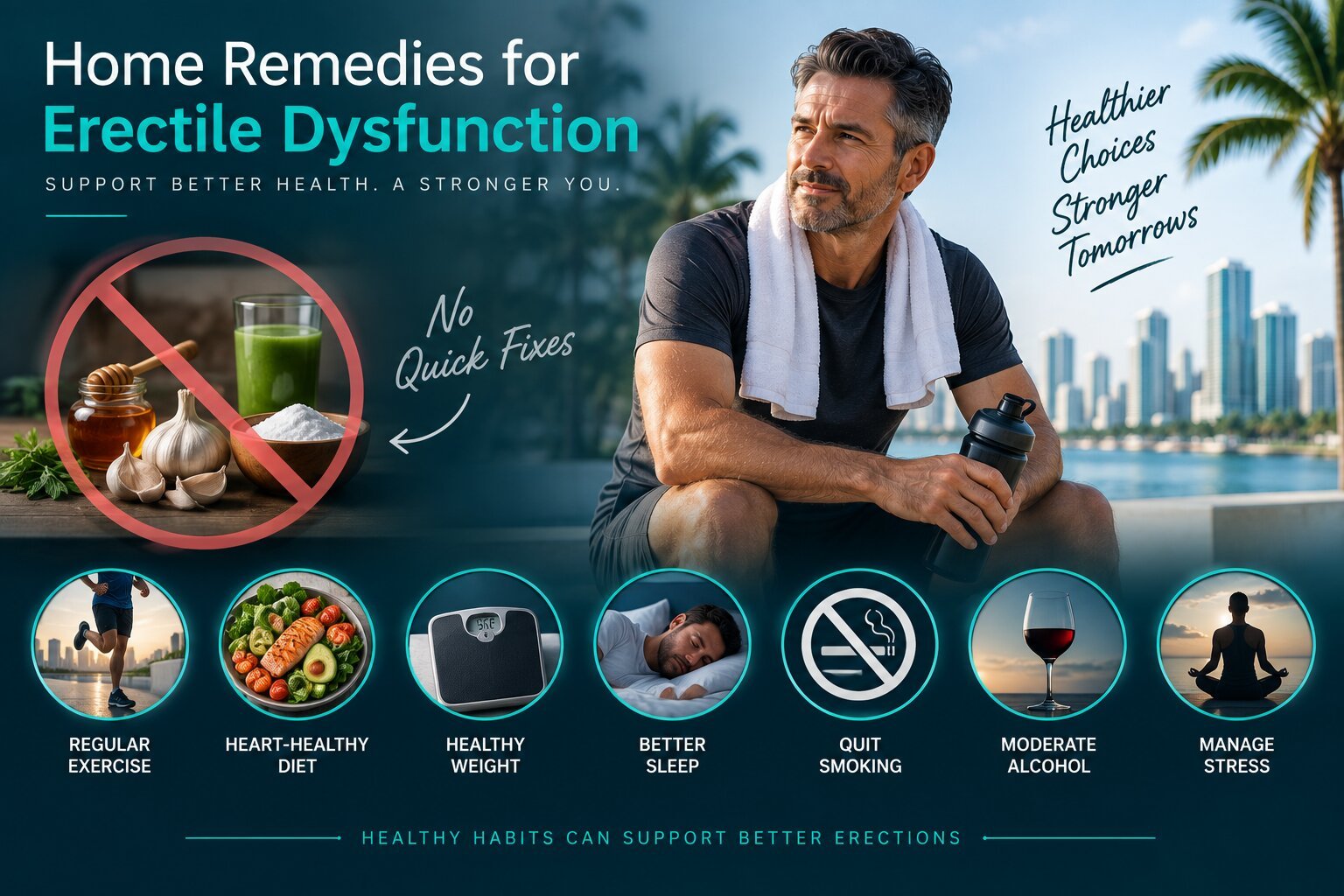 Home remedies and healthy lifestyle changes for erectile dysfunction